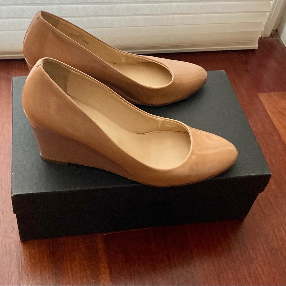 J.Crew Patent Leather Wedge Heel Size 8